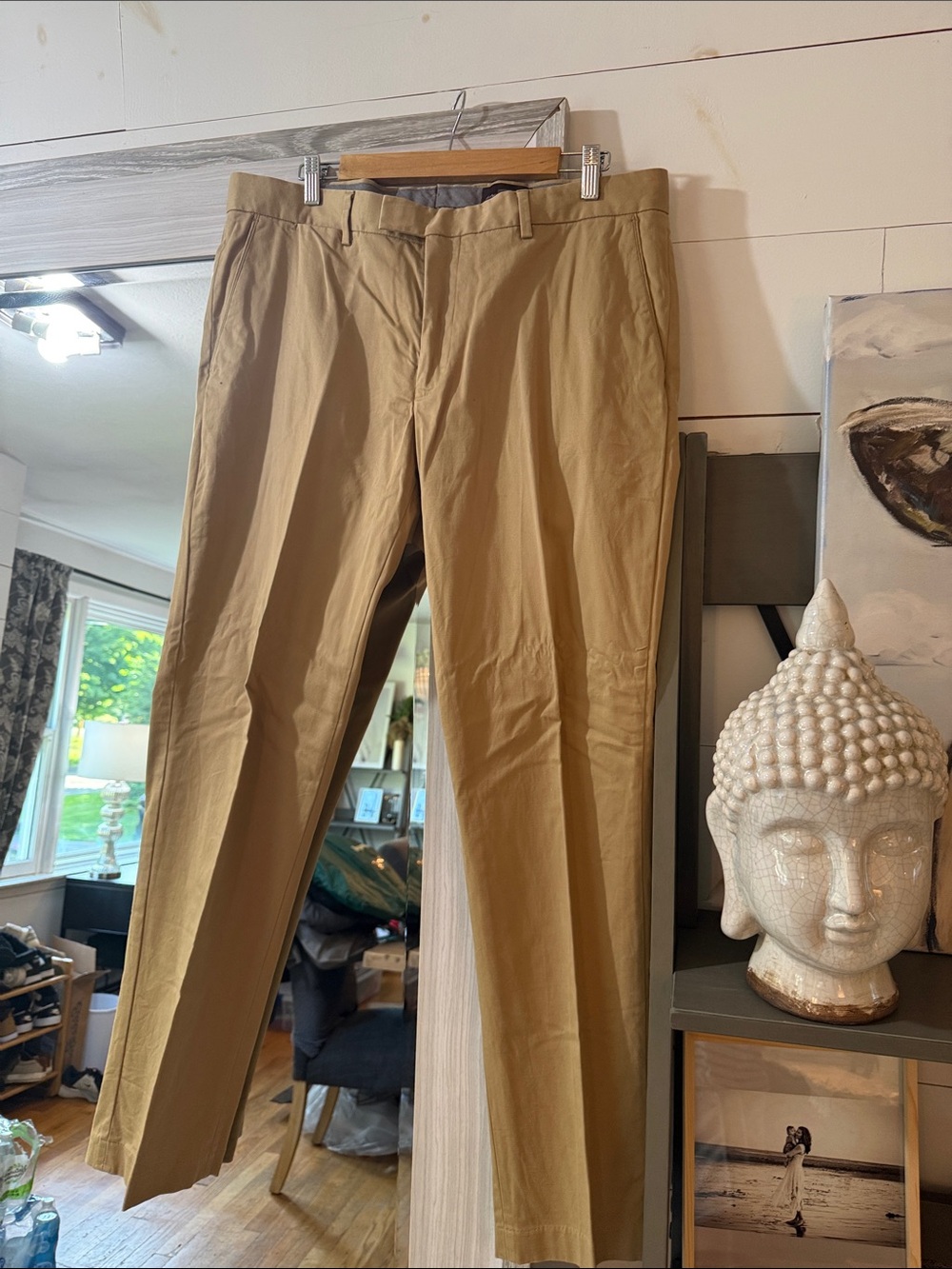 Black Brown 1826 Men's Tan Dress Pants